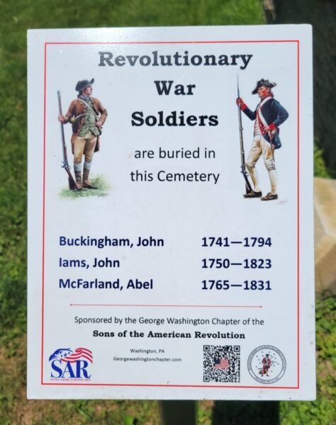 REVOLUTIONARY WAR SOLDIERS BURIED IN FRANKLIN CEMETERY MEMORIAL PLAQUE
