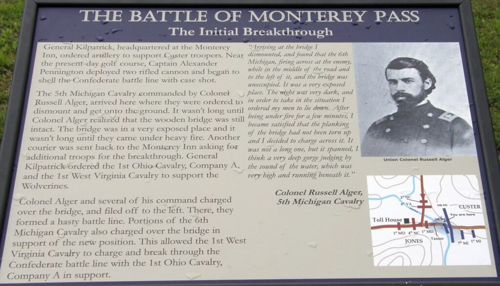 THE BATTLE OF MONTEREY PASS THE INITIAL BREAKTHROUGH MEMORIAL PANEL