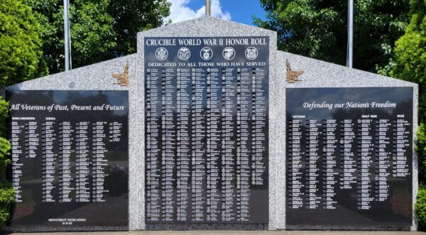 CRUCIBLE WORLD WAR II HONOR ROLL MEMORIAL