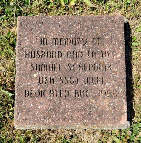 SAMUEL SCHEPONIK WAR MEMORIAL PAVER