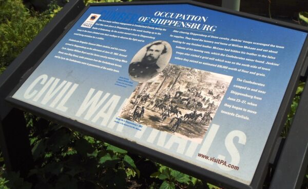OCCUPATION OF SHIPPENSBURG WAR MEMORIAL PLAQUE