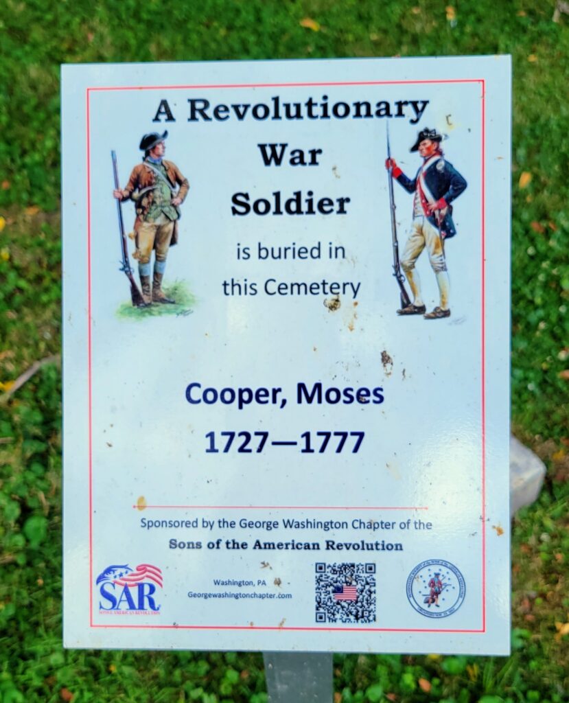 A REVOLUTIONARY WAR SOLDIER BURIED IN MILLSBORO PRESBYTERIAN CHURCH CEMETERY MEMORIAL PLAQUE