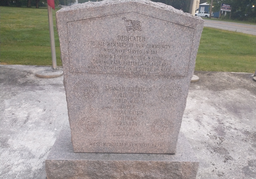 VFW POST 6233 WAR VETERANS MEMORIAL