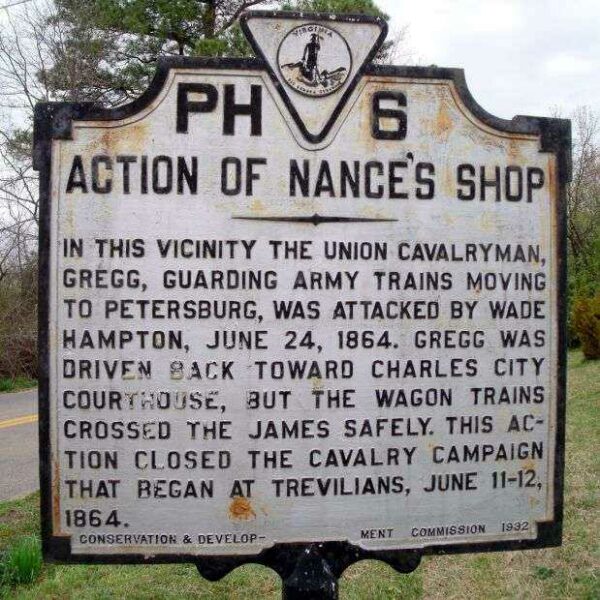 ACTION OF NANCE’S SHOP MEMORIAL MARKER