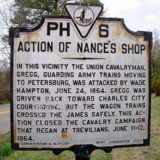 ACTION OF NANCE’S SHOP MEMORIAL MARKER