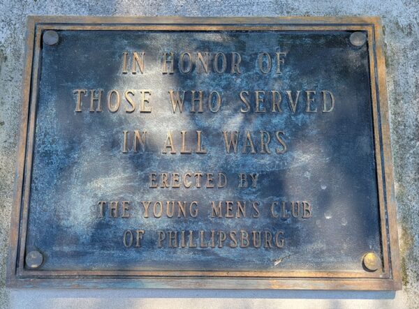 THE YOUNG MEN’S CLUB OF PHILLIPS ALL WARS VETERANS MEMORIAL PLAQUE