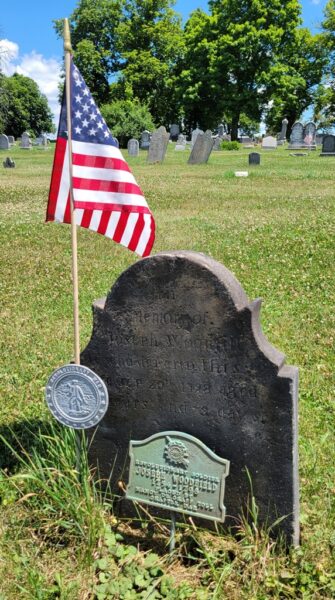 JOSEPH WOODFILL REVOLUTIONARY WAR SOLDIER MEMORIAL CEMETERY STONE