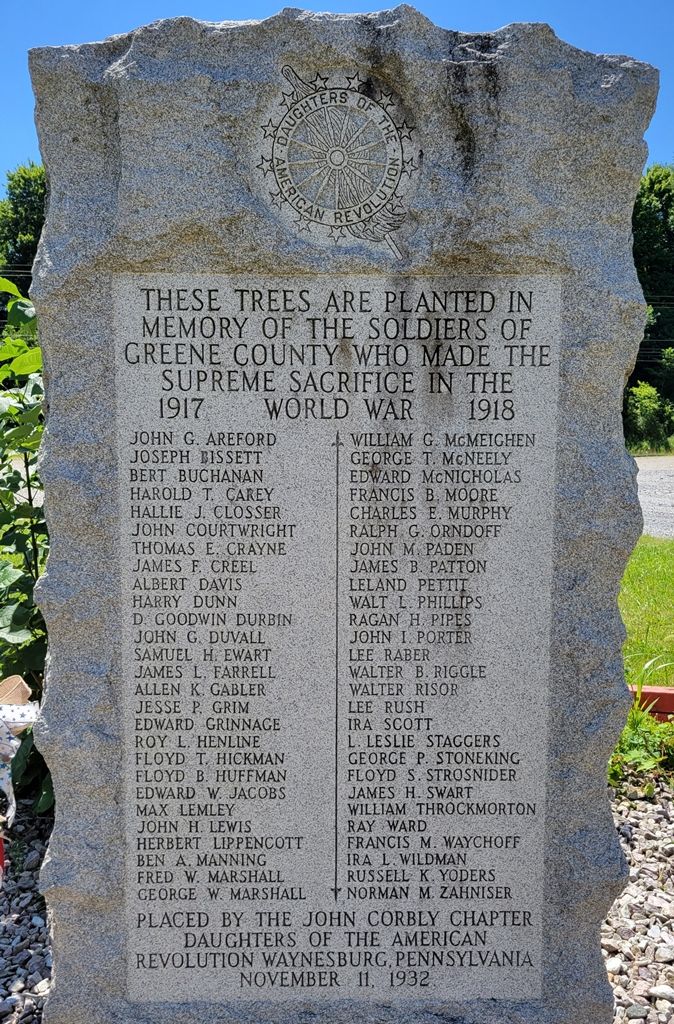 GREEN COUNTY WORLD WAR SUPREME SACRIFICE MEMORIAL