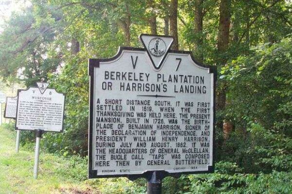 BERKELEY PLANTATION MEMORIAL MARKER