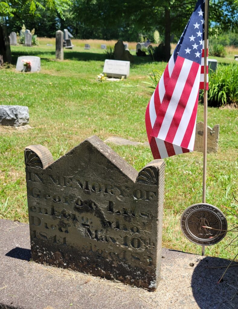 GEORGE LITZENBURG REVOLUTIONARY WAR SOLDIER MEMORIAL CEMETERY STONE