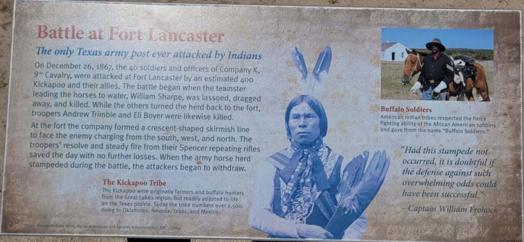 BATTLE AT FORT LANCASTER WAR MEMORIAL PANEL