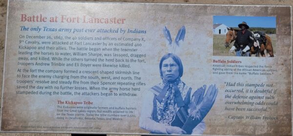 BATTLE AT FORT LANCASTER WAR MEMORIAL PANEL