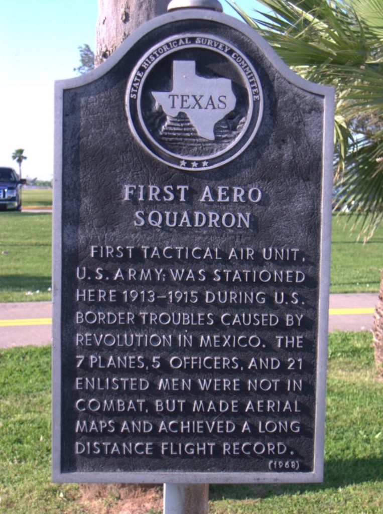 FIRST AERO SQUADRON MEMORIAL MARKER