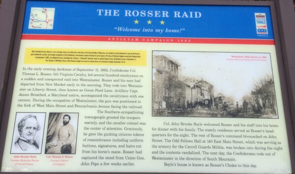 THE ROSSER RAID WAR MEMORIAL PANEL