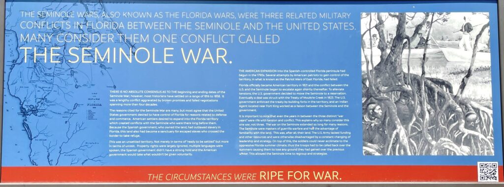 THE SEMINOLE WAR MEMORIAL PANEL