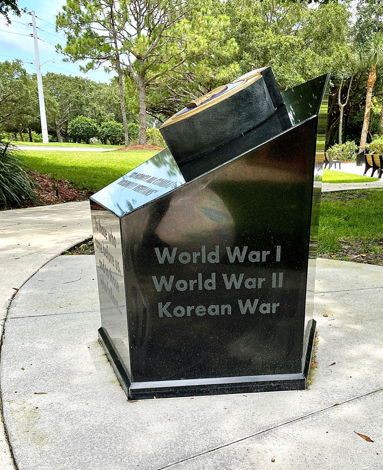 PORT ST. LUCIE COMBAT WOUNDED VETERANS WAR MEMORIAL SIDE A