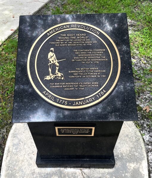 PORT ST. LUCIE AMERICAN REVOLUTION WAR MEMORIAL