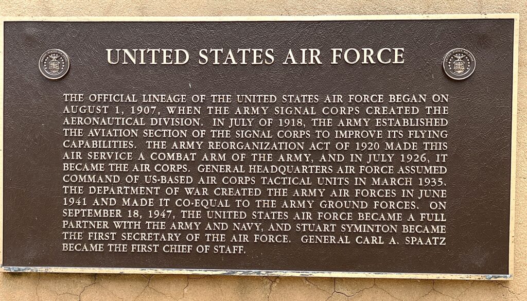 PORT ST. LUCIE UNITED STATES AIR FORCE MEMORIAL PLAQUE