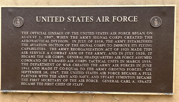 PORT ST. LUCIE UNITED STATES AIR FORCE MEMORIAL PLAQUE