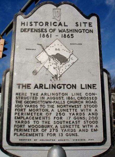 THE ARLINGTON LINE WAR MEMORIAL MARKER
