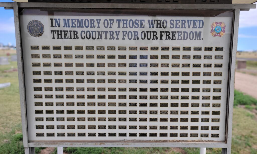 GREENLY COUNTY WAR VETERANS MEMORIAL FRONT