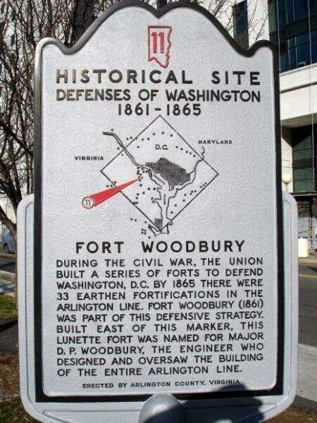 FORT WOODBURY WAR MEMORIAL MARKER