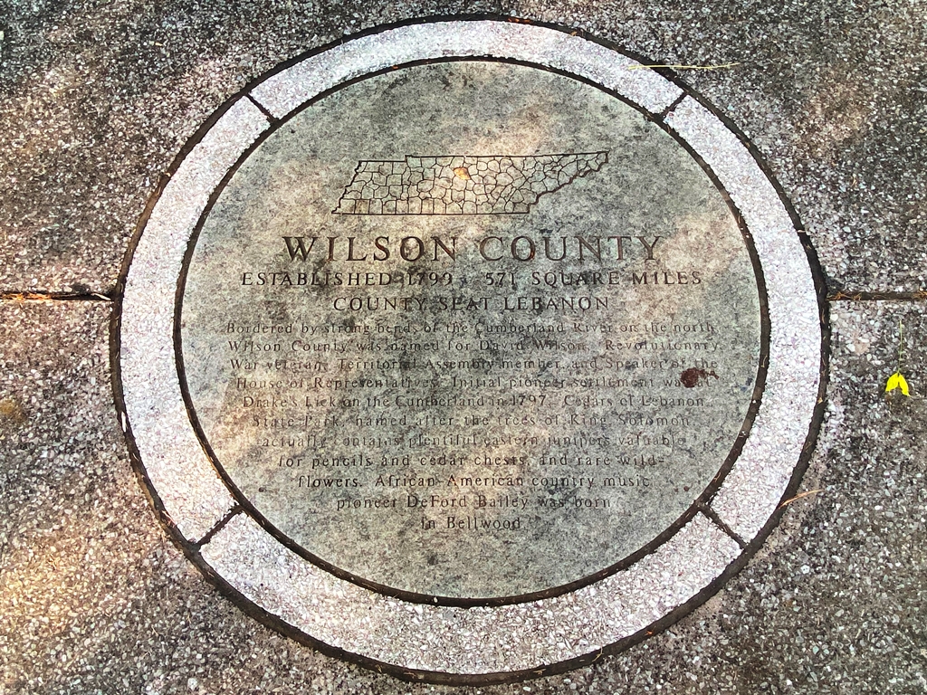 WILSON COUNTY WAR MEMORIAL PLAQUE