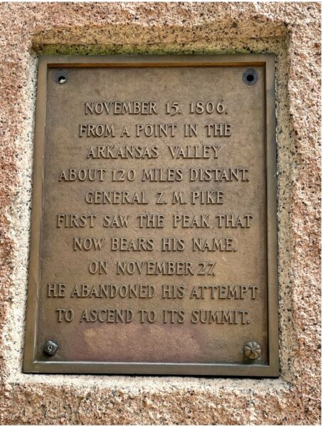 ZEBULON MONTGOMERY PIKE MEMORIAL PLAQUE D