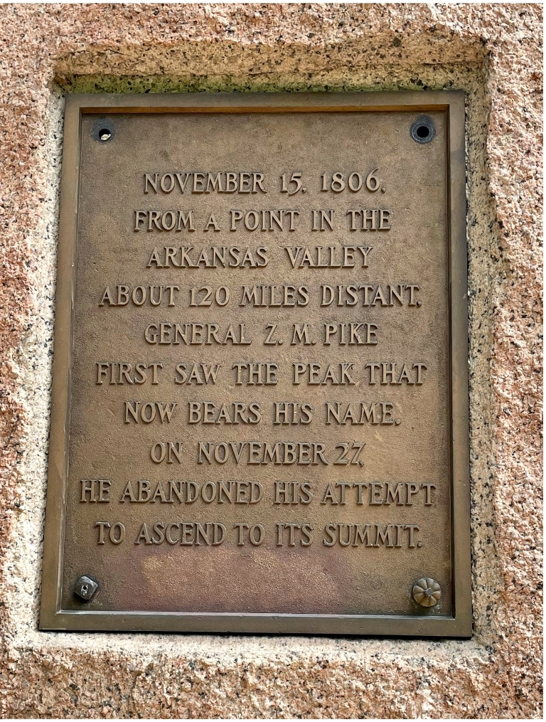 ZEBULON MONTGOMERY PIKE MEMORIAL PLAQUE D