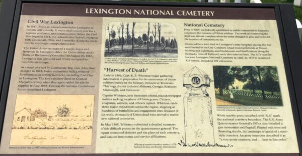 LEXINGTON NATIONAL CEMETERY WAR MEMORIAL PANEL