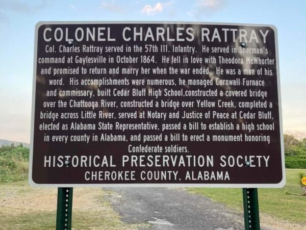 COLONEL CHARLES RATTRAY WAR MEMORIAL MARKER