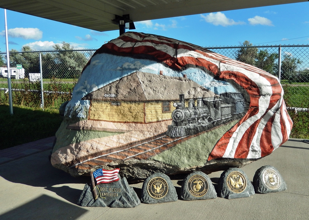 FREEDOM ROCK HONORS DIVIDE COUNTY VETERANS MEMORIAL SIDE C