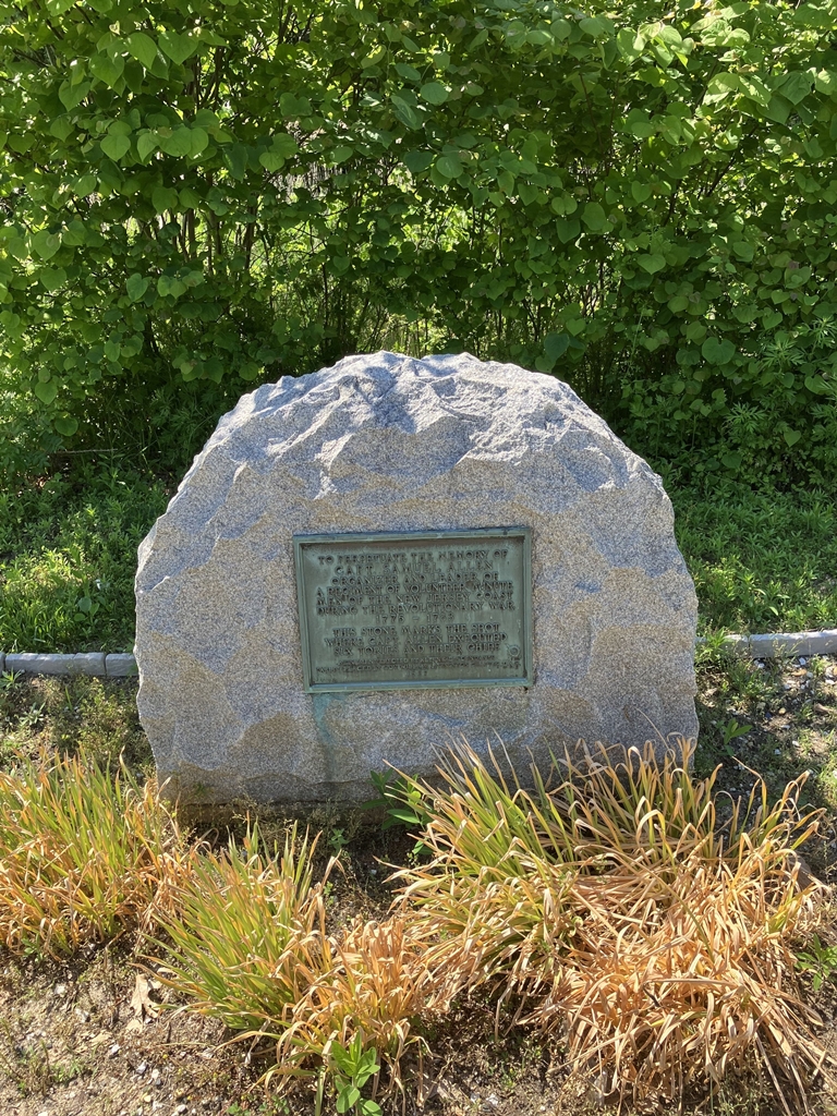 CAPTAIN SAMUEL ALLEN REVOLUTIONARY WAR MEMORIAL