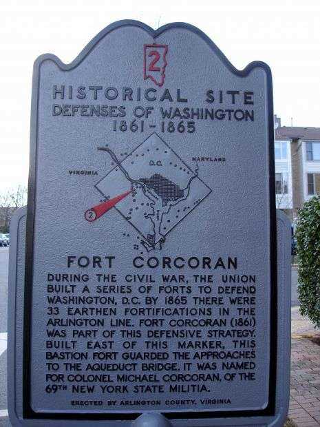FORT CORCORAN WAR MEMORIAL MARKER