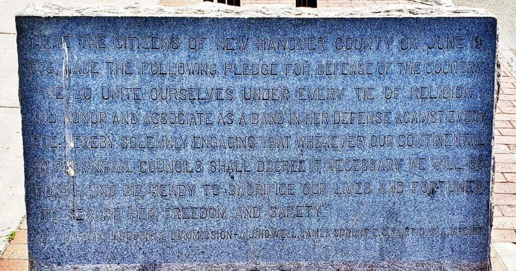 NEW HANOVER JUNE 19, 1775 REVOLUTIONARY WAR MEMORIAL