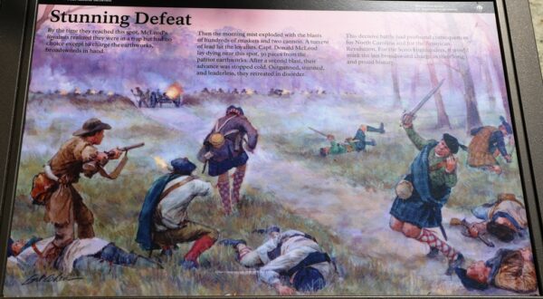 STUNNING DEFEAT REVOLUTIOARY WAR MEMORIAL PANEL