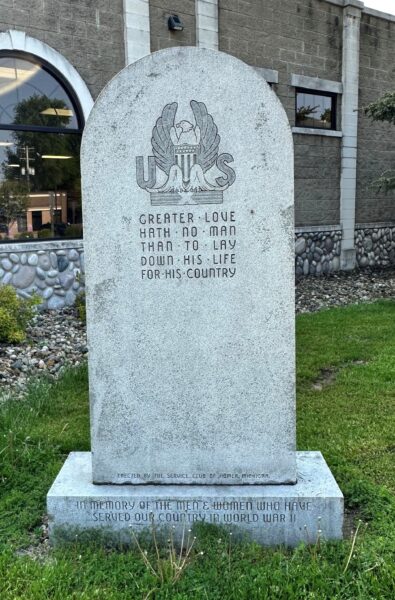 HOMER WORLD WAR II MEMORIAL