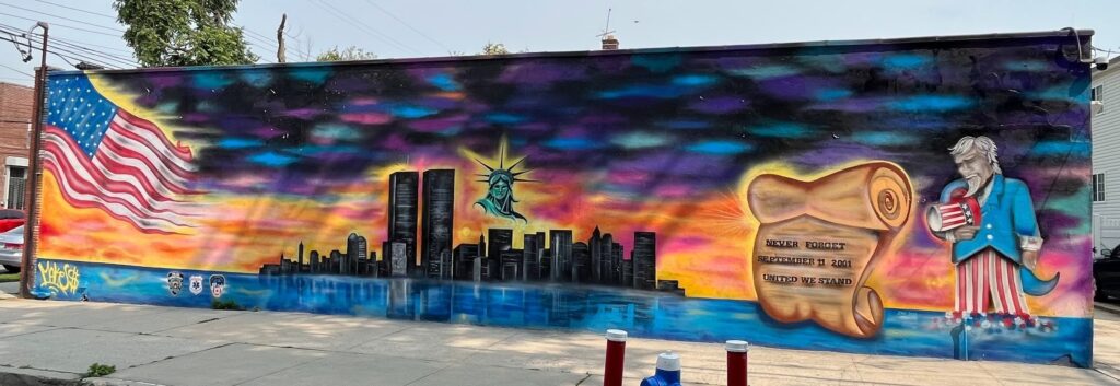 CITY ISLAND SEPTEMBER 11, 2001 MEMORIAL MURAL