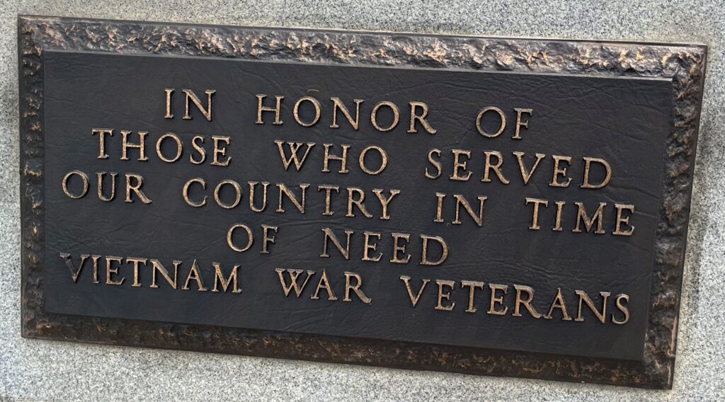 CITY ISLAND VIETNAM WAR VETERANS MEMORIAL PLAQUE