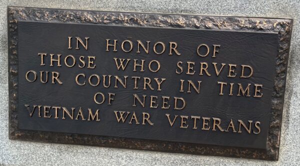 CITY ISLAND VIETNAM WAR VETERANS MEMORIAL PLAQUE