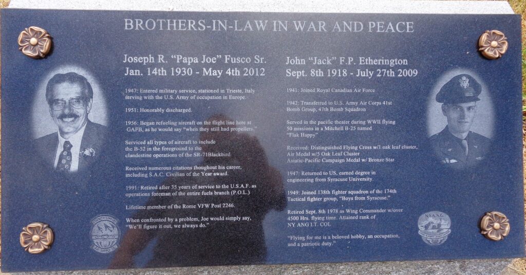 BROTHERS-IN-LAW IN WAR AND PEACE MEMORIAL PLAQUE