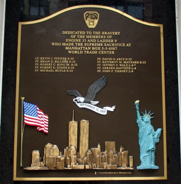 ENGINE 33 AND LADDER 9 SEPTEMBER 11, 2001 MEMORIAL