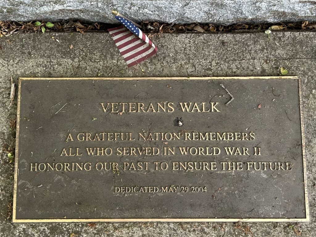SHERBURNE VETERANS WALK MEMORIAL PLAQUE