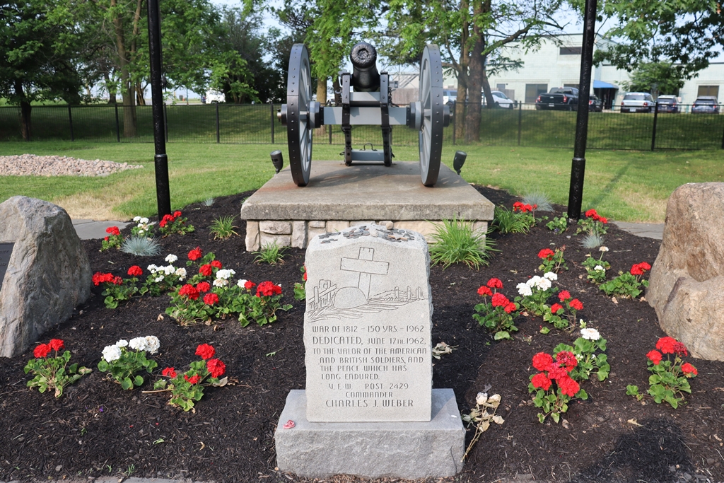 V.F.W. POST 2429 WAR OF 1812 MEMORIAL CANNON