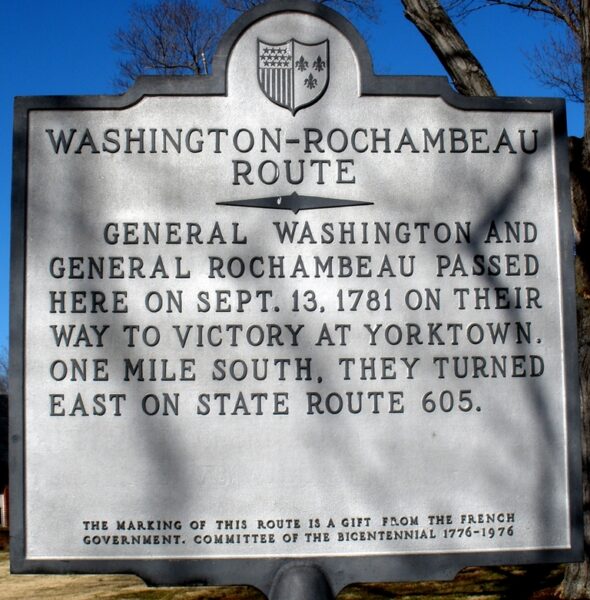 WASHINGTON-ROCHAMBEAU ROUTE MEMORIAL MARKER IV