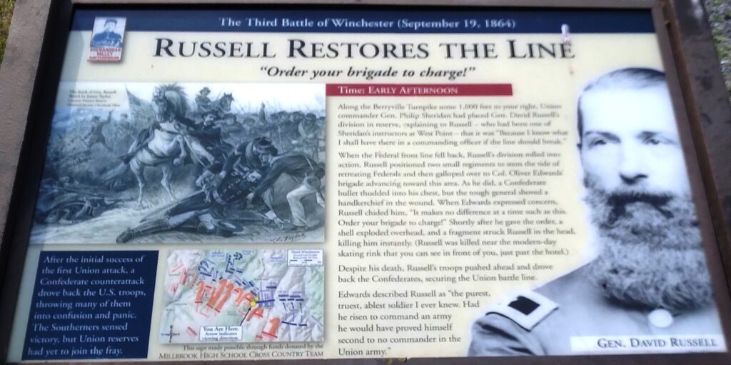 RUSSELL RESTORES THE LINE WAR MEMORIAL PANEL
