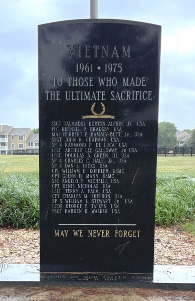 JAMES CITY COUNTY VIETNAM ULTIMATE SACRIFICE MEMORIAL