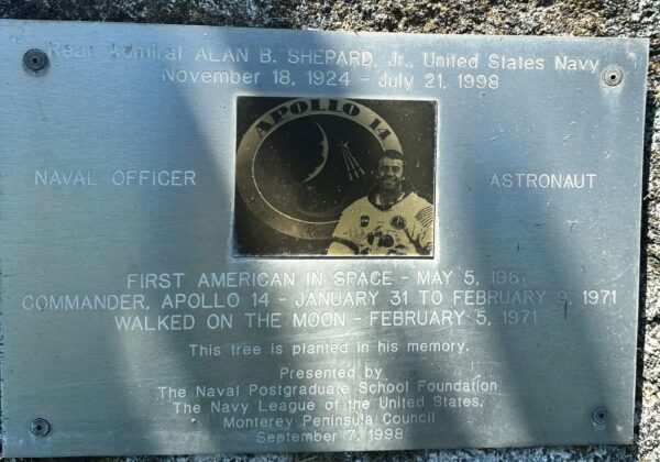 REAR ADMIRAL ALAN SHEPARD, JR. MEMORIAL TREE PLAQUE