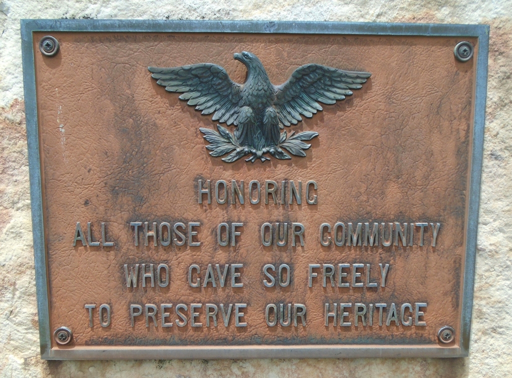MCCONNELLSTOWN ALL VETERANS MEMORIAL PLAQUE