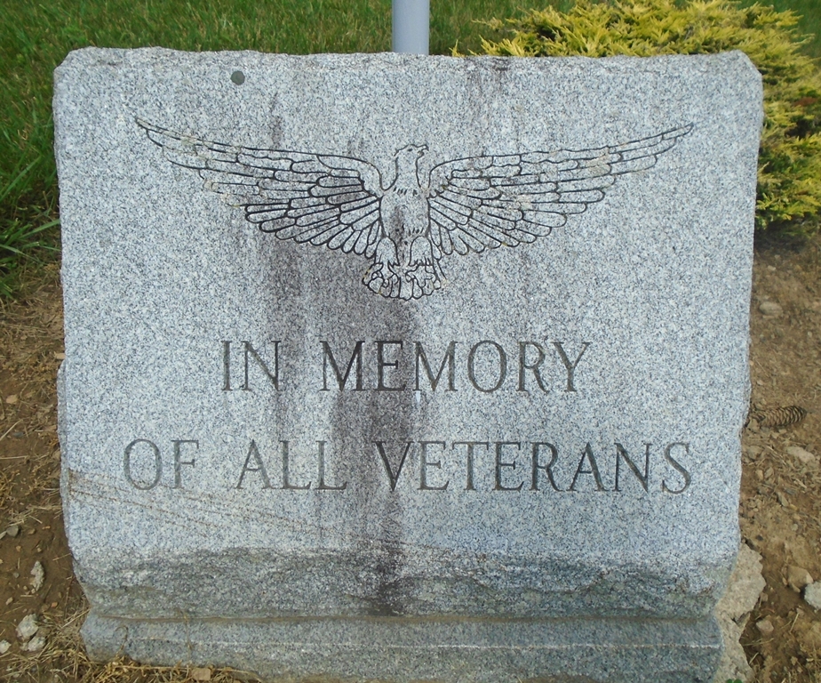 MCCLURE UNION CEMETERY ALL VETERANS MEMORIAL FLAG STONE